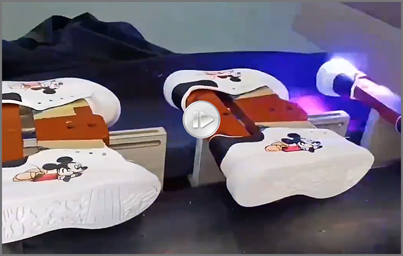 鞋子打印圖案，LR-2513高落差鞋子打印機(jī)